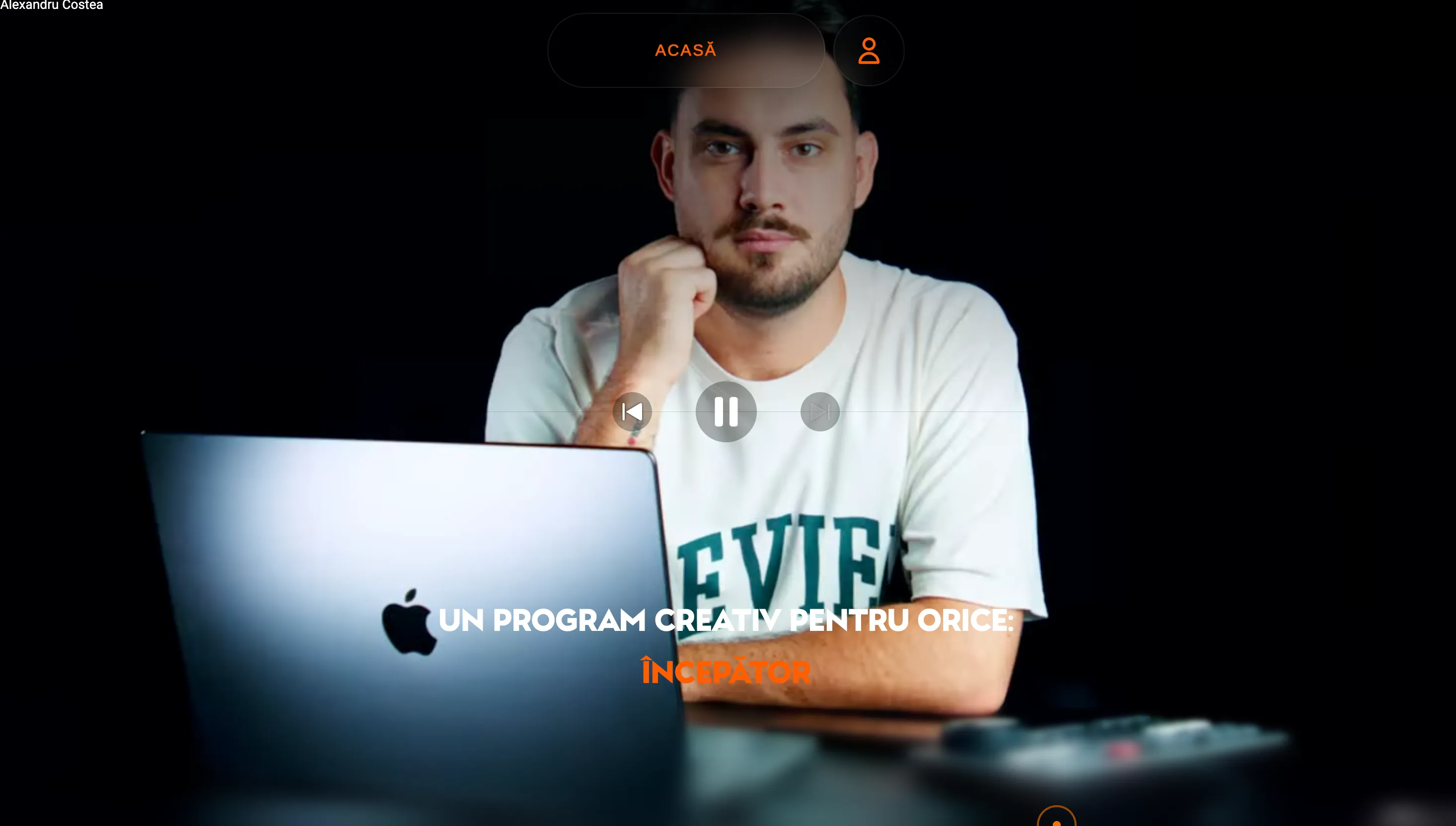 Alexandru Costea — Design & Development project by Achieve, web design studio in Brașov — screenshot 4